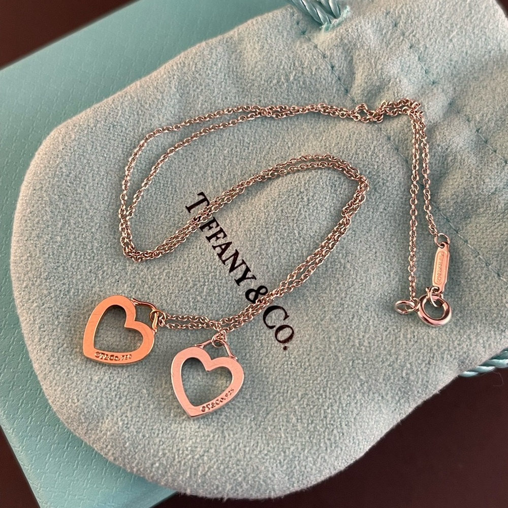 Tiffany & Co. double heart necklace